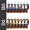 Master Airbrush Cool Runner II Dual Fan Air Storage Tank Compressor System Kit with a G44 Fine Detail Control 0.2mm Tip Airbrush, 24 Color Acrylic Paint Artist Set, Holders, Cleaning Pot, How-To Guide